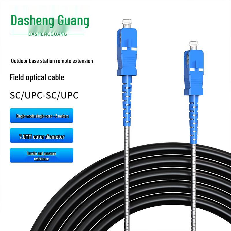 

Dasheng Optic Telecom-Grade Outdoor Armored Single-Mode Fiber Patch Cable 3m