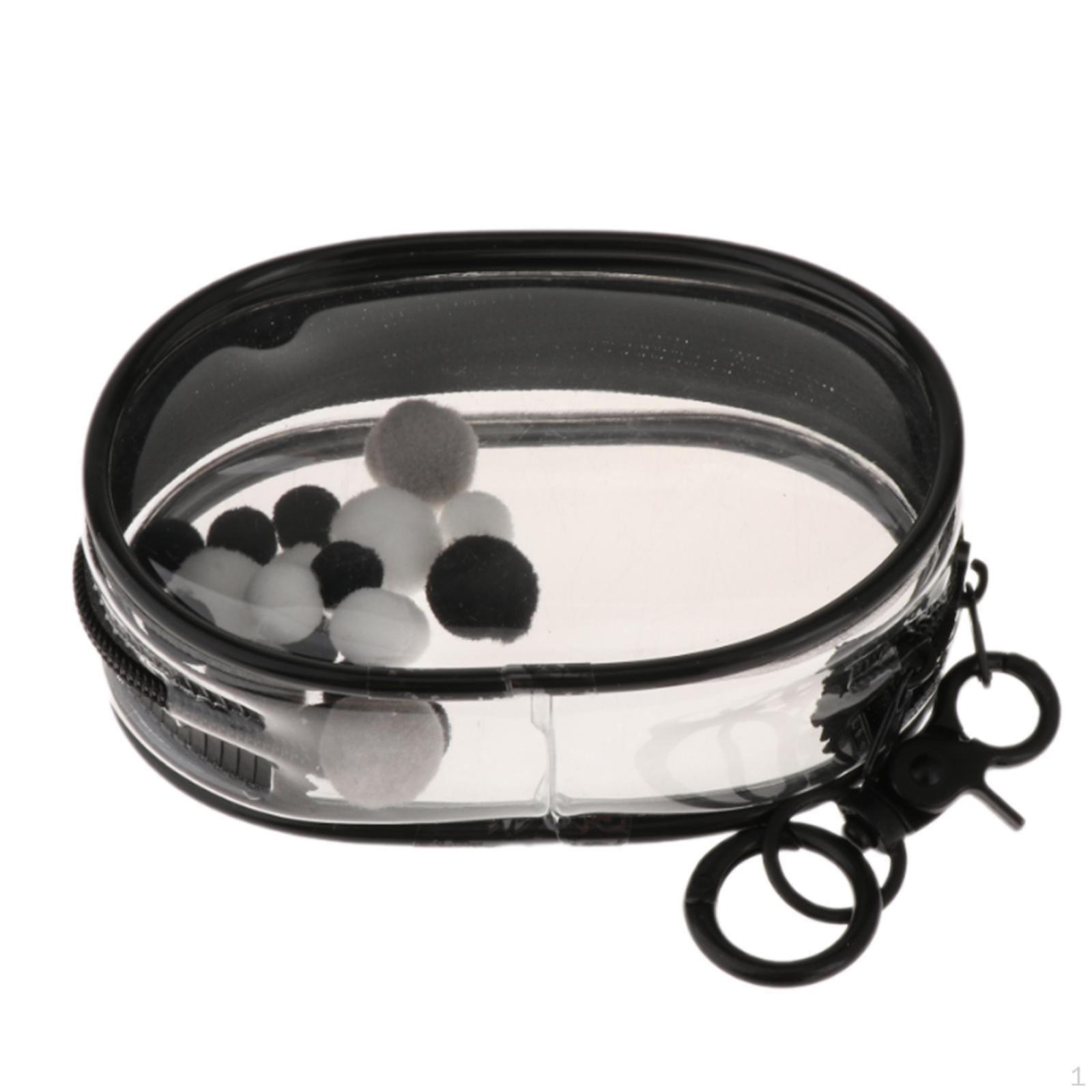 Doll Carrying Organizer for , Clear Display Case Black Oval