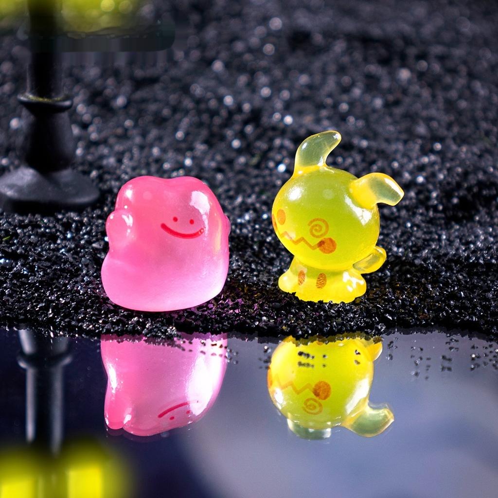 6Pcs Creative Night Light Elf Mini Action Figures Diy Decoration Hanging Accessories Micro Landscape Computer Desktop Decoration