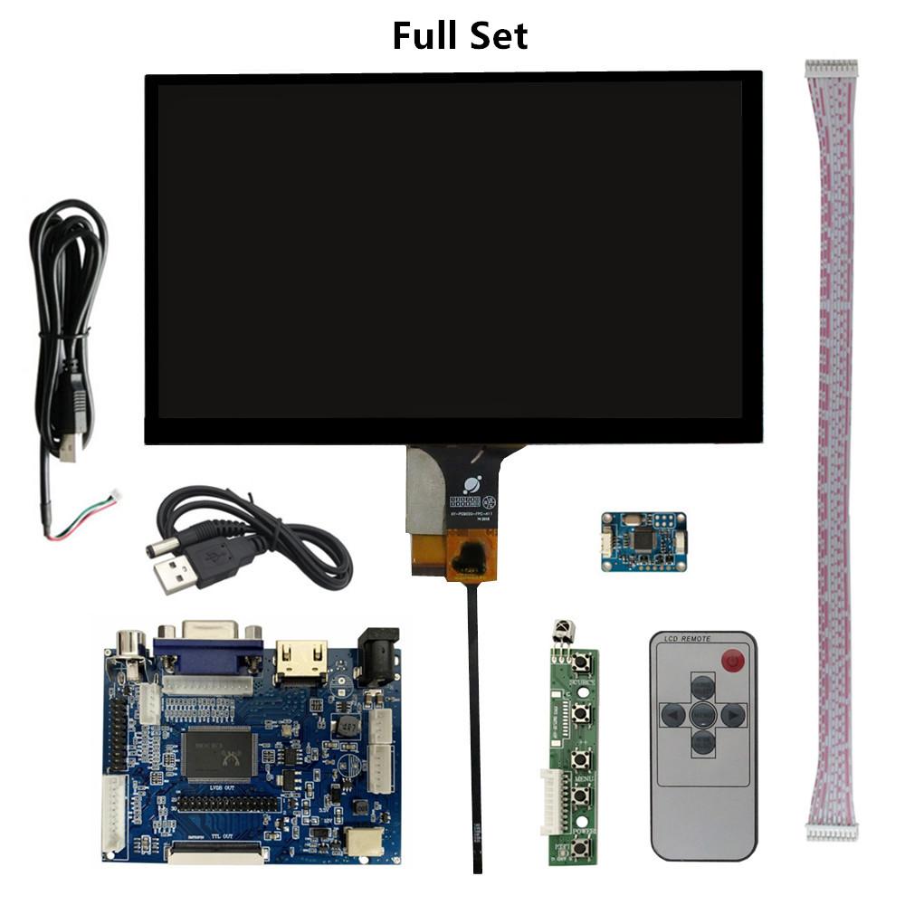 9 Inch 1024*600 LCD Display Screen Driver Control Board HDMI-Compatible VGA AV Digitizer Touchscreen For Raspberry Pi PC Monitor