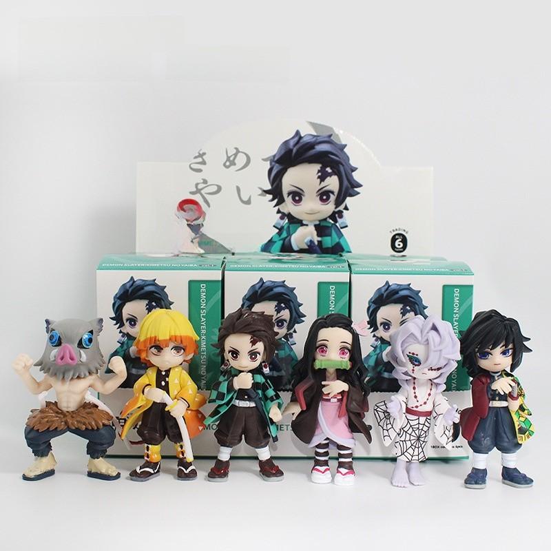 Demon Slayer Nezuko Tanjiro Inosuke Pvc Figure Collectible Toy For Fans