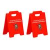 1/2/3Pcs Caution Overstimulated Desk Sign Cowboy Frog Hold On Partner I'm Overstimulated Mini Table Sign Home Office Decoration Coworkers Gag Gift