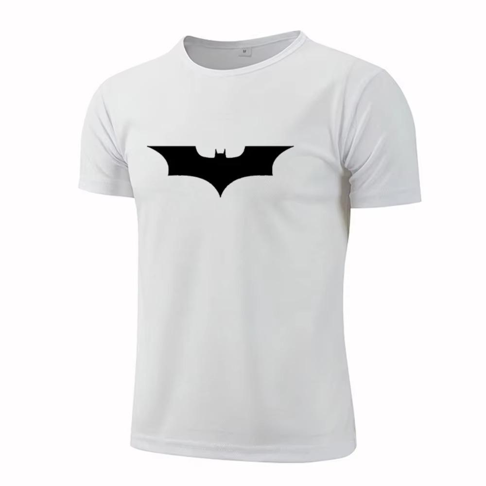 2024 Summer New Men'S Fashion Printed Short-Sleeved T-Shirt Outdoor Running Casual Breathable Quick-Drying Sports Short-Sleeved