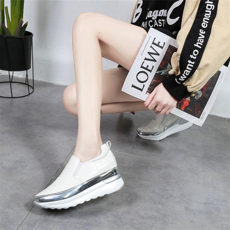 Women's Platform Sports Shoes Autumn Women Designer Shoes Fashion Plus-size Loafers Casual Comfortable Non-slip Vulcanized Shoes