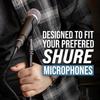 Shure by Gator Microphone Stand Straight Type with Shock-Absorbing Round Base SH-RBMICSTAND12 Black