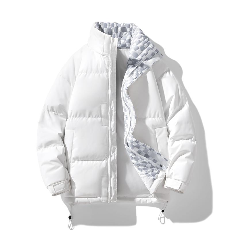 Baumwollmantel Herren Baumwollmantel Stehkragen Warm Lässig Plus Samt Winter Verdickt Jacke
