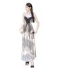 French High-end Temperament Cutting Hand-painted Ink and Wash Butterfly Dress Women's Light Luxury Spice Girl Suspender Long Dress A-shaped Skirt