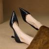 Krazing Pot Sheep Skin Summer Autumn Thin High Heels Party Shoes Women Pointed Toe Concise Shallow Pumps