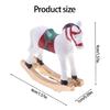 Miniature Christmas Horse Decors For Dollhouses Safe Craftsmanship Rocking Horse Chair