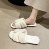 Women's Slippers 2026 Winter New Fur Fluffy Slipper Comfort House Slippers Soft Bottom Casual Flat Slippers Winter Women Slides