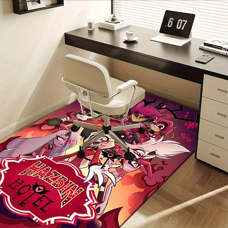 1pc Hazbin Hotel, Demon, Hell Office Carpet Soft Polyester Entrance Carpet Washable Non slip Machine