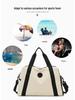 Large Capacity Travel Handbag with Dry/Wet Separation, Shoe Compartment, and Sports Fitness Storage
