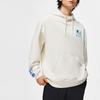 Li-Ning Disney Collaboration Series Monsters University Letter Cartoon Print Fleece Warm Loose Pullover Hoodie Unisex Hoodies Off-White AWDT815-2