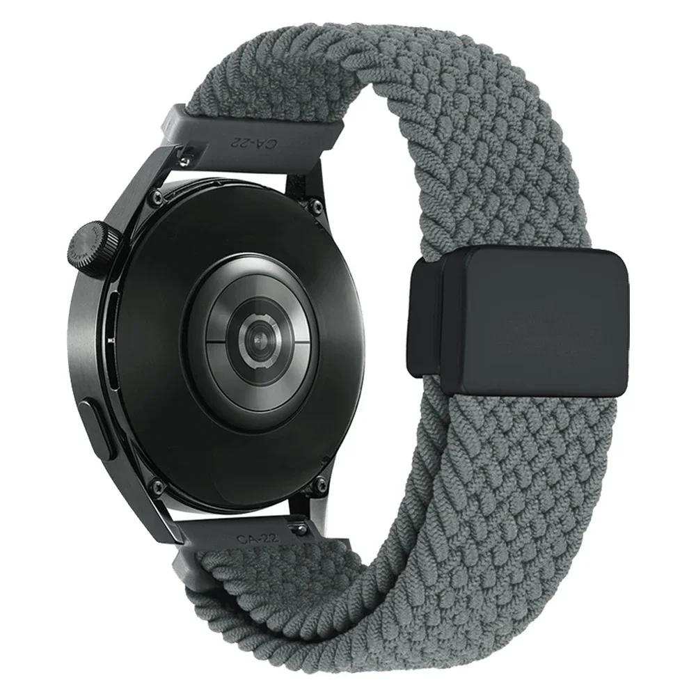 Cinturino Magnetico in Nylon 20mm 22mm Per Garmin Forerunner 570 265 55 255 Active 6 5/Vivomove Trend/Vivoactive 6 5/Venu 3/2 Braccialetto