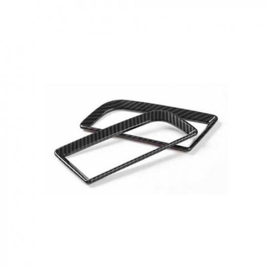Left And Right Air Outlet Vent Trim For Ford Mustang 2015- Carbon Fiber 2PCS