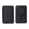 Magnetic Card Holder Solid Color Convenient Cell Phone Cardholder PU Leather Phone Back Card Bag for Iphone 13 14 15 16 17 Pro