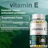 Kapsle s extraktem vitamínu E ve vysoké čistotě, zcela přírodní, bez lepku, 120 kapslí, vhodné pro dospělé.