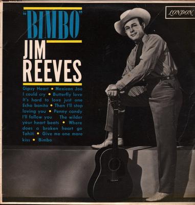LP Record JIM REEVES - Bimbo HAU8015 London Records 1962 UK Folk Used