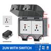 IP66 Waterproof ABS Plastic Junction Box - Gray for Outdoor Power Distributionoutdoor rainstorm proof