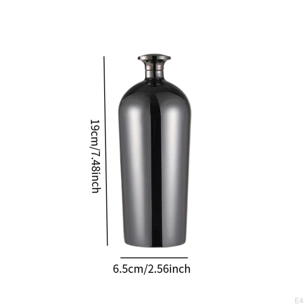 Edelstahl Flachmann Hüfttrinken für Frauen Männer Dekorative Taschenweinflasche