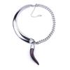 Alloy Necklace Necklace Asymmetrical Half-Curved Half-Chain Trend Accessory