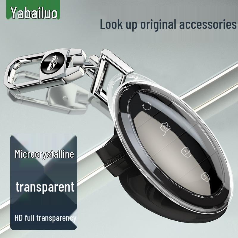 2023 Yangwang U8/U9/U7 Key Case Transparent Full Coverage Car Interior Luxury Edition Buckle Modification.