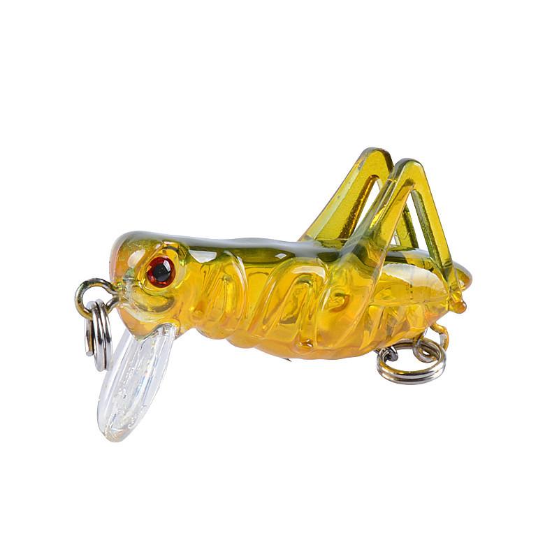 

1 шт. Кузнечик 4 см/3 г насекомое гольян рыболовные приманки крючки поддельные приманки жесткая рыболовная погремушка бусина 3D глаз насекомые гольян микрообъекты color-1