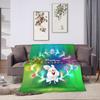 Cheerful Easter Rabbit Blanket Winter  Warm Soft Throw Blanket For Girls Home Decor Flannel Bedspread Bed Cover