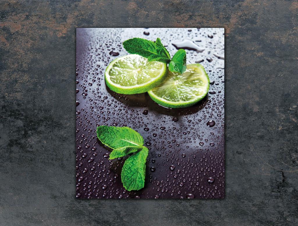 SZKLANA DESKA DO KROJENIA 45x52 LIMONKA