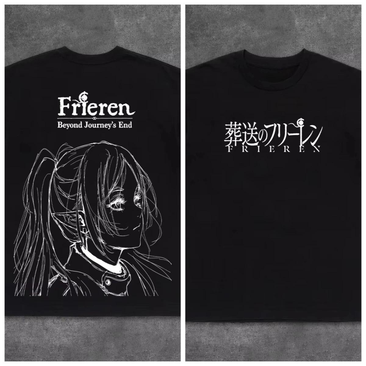 

Frieren Beyond Journey s End 2 anime graphics 100%cotton Unisex shirt Y2K O-Neck Short Sleeve Men s women s New summer Tshirt 4XL