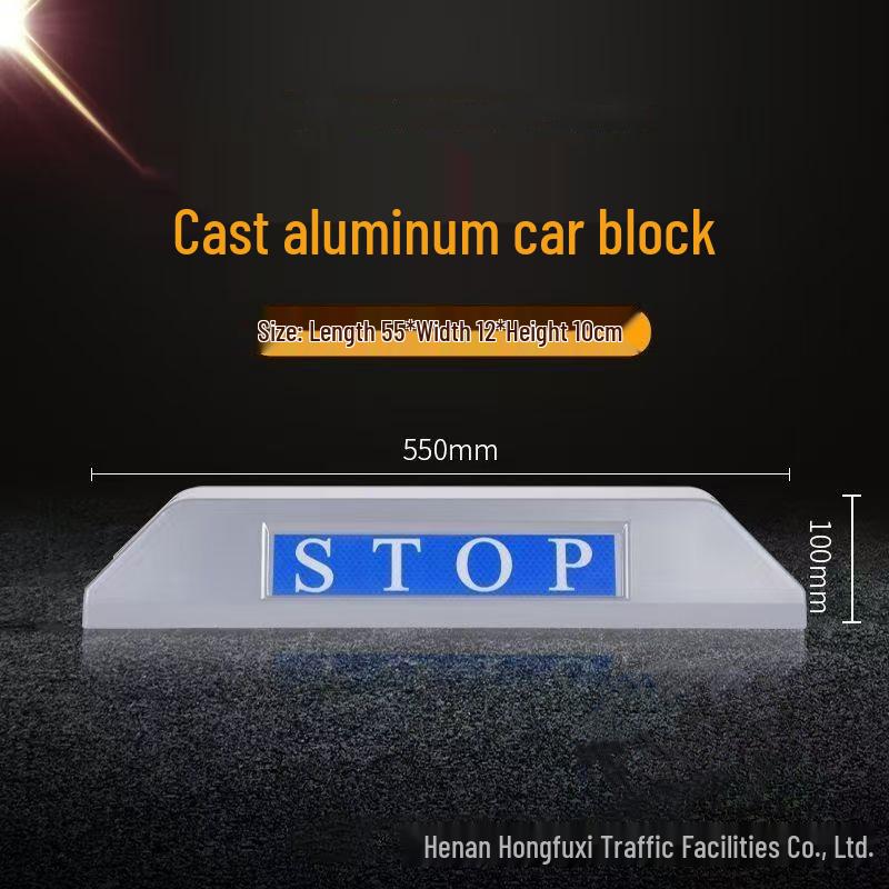 Thickened Cast Aluminum Wheel Stopper - Anti-Collision Parking Block