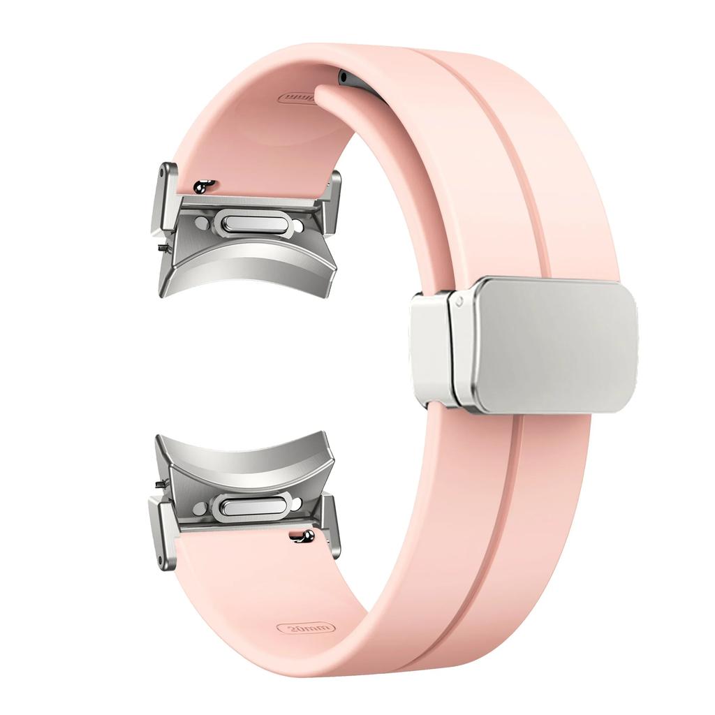 Magnetic Silicone Strap for Samsung Galaxy Watch7 6 44mm 40mm Sport Watchband 20mm Band Bracelet Galaxy Watch 6Classic 43mm 47mm