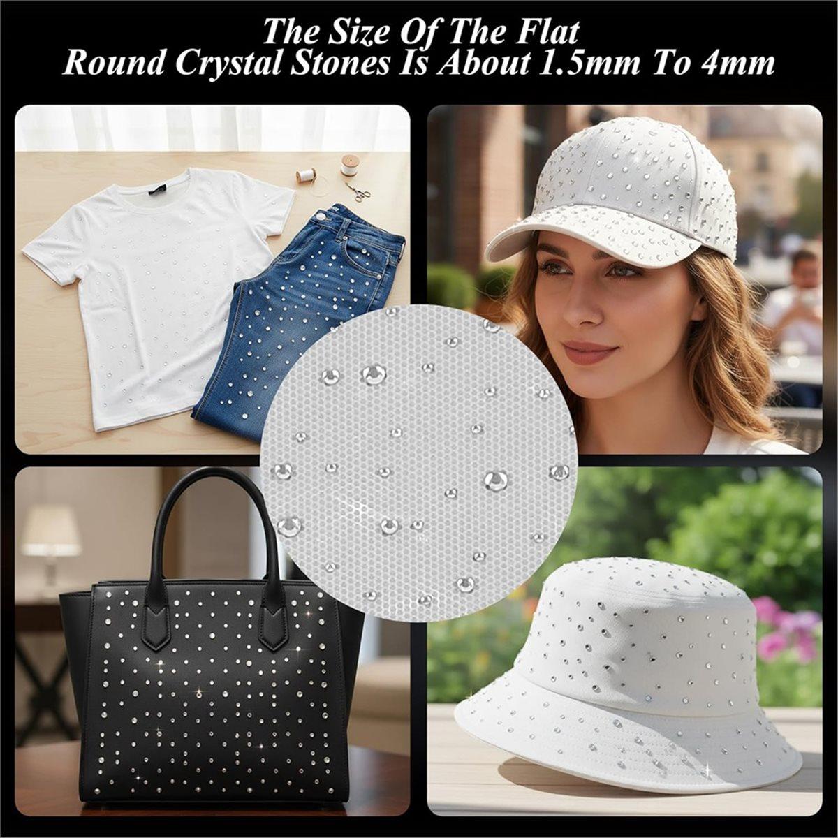

BHBL 10 Sheet Iron on Rhinestone Sheets, Crystal Transfers Glitter Hotfix Rhinestone, Flat Round Rhinestones China Mainland
