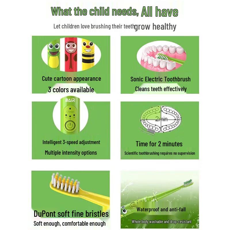 BAIR K3 Children's Sonic Electric Toothbrush