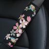 1/2PCS 6.5X23cm Car Truck Universal Safety Belt Covers Car Seat Shoulder Strap Pad Cushion Protection Flower Padding Auto
