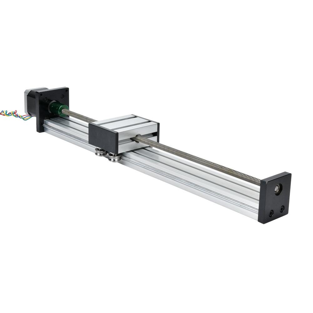 0808 Ball Screw Single Shaft Trapezoid Linear Slide Rail with 57 Motor(Effective Range 300mm)