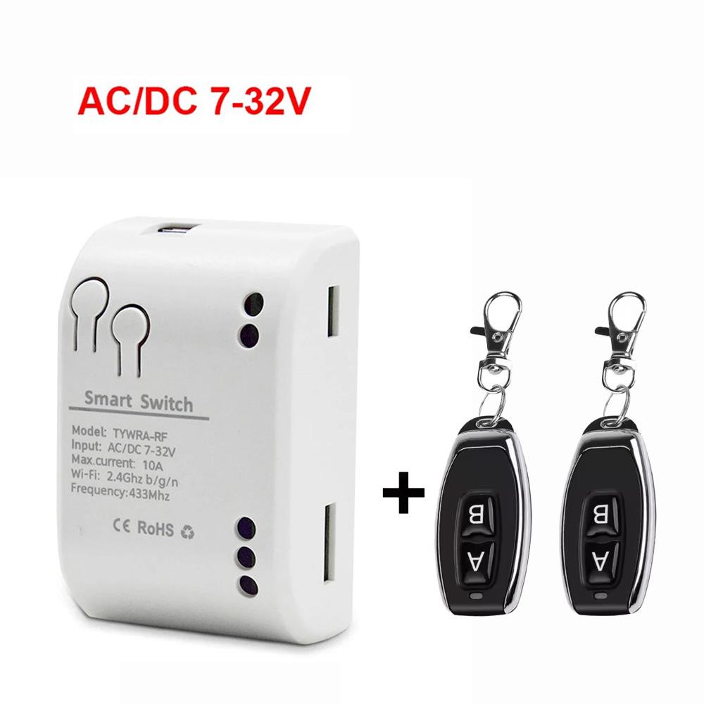 Graffiti Tuya Smart WiFi Switch: Single-Channel Relay Module with Momentary, Self-Locking, and Interlock Remote Control