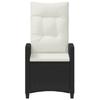 Garden Chair 2 Pcs Black and Cream 56 X 60 X 112 Cm