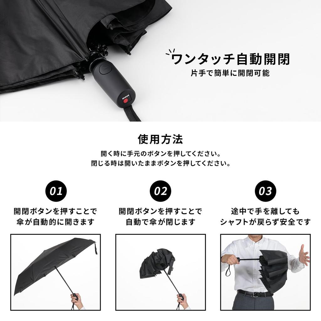 Knirps Navy Folding Umbrella Warranty 99cm Diameter 8 Automatic Umbrella Model by German Brand Knirps I.220 (5-Year / / Ribs) One-Touch Open/Close