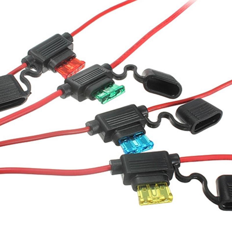 Car Fuse Holder Waterproof Mini Blade Adapter Splash-proof Box for 12V 30A in Line Cutoff Switch Socket Damp Proof Fuse Socket Fuse Holders1