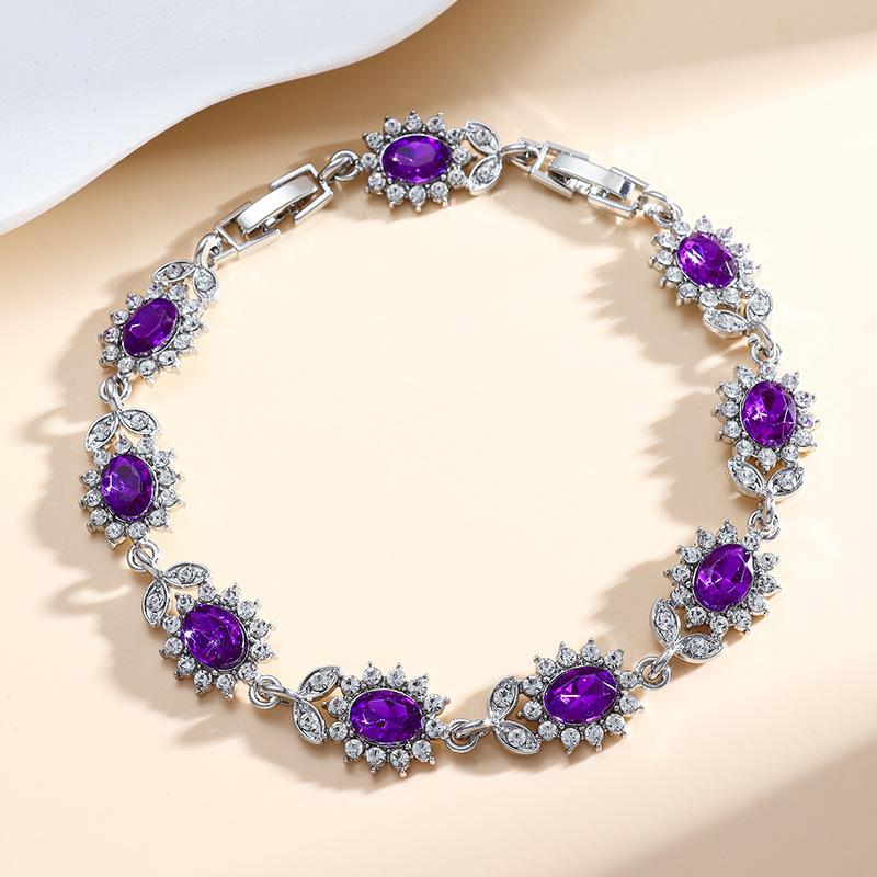 Personalisierte Trendige Modische Damen Einfaches Eingelegtes Zirkon Armband Leichter Luxus Vielseitiger Schmuck