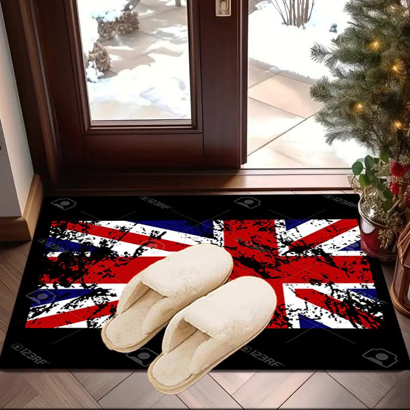 British Flag Artwork Area Rug Office rug, Chair Rug, Decor Carpet Livingroom bedroom Mat, Large Size Fan gifts Christmas gifts