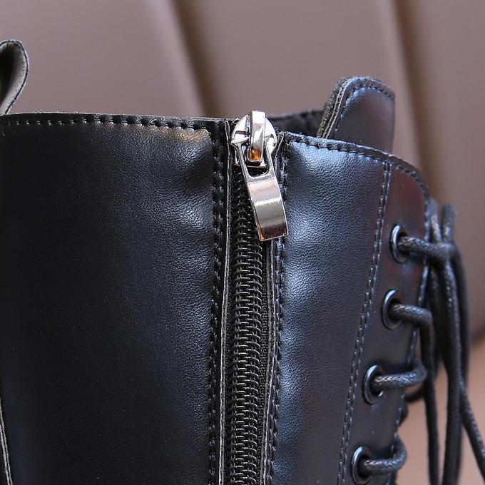 Cizme Fete Stilul Coreean Nou Stilul Britanic Cizme Cu Picior Inalt Cizme Fetita Piele