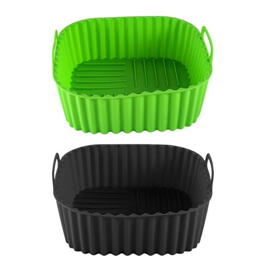 

Силіконова вкладка для аерофритюрниці, харчова, антипригарний килимок для кошиків 4-7QT, термостійкий, багаторазовий, квадратний килимок для випікання, безпечний для посудомийної машини, кухонний аксесуар S G