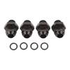 4 Peças Conexão Macho ORB 1500PSI Liga de Alumínio Multiuso Anel O Boss Adaptador Macho para Barra de Combustível Resfriador de Óleo Bomba de Combustível