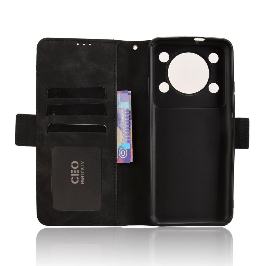 For Oukitel C60 Pro/Oukitel C60 Leather Case Phone Wallet Cover with Multiple Card Slots