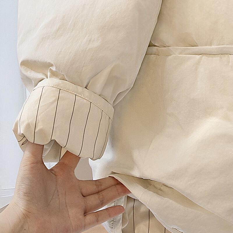 Sibaishe Damen Rundhals Überschnittene Schultern 90% Daunenjacke