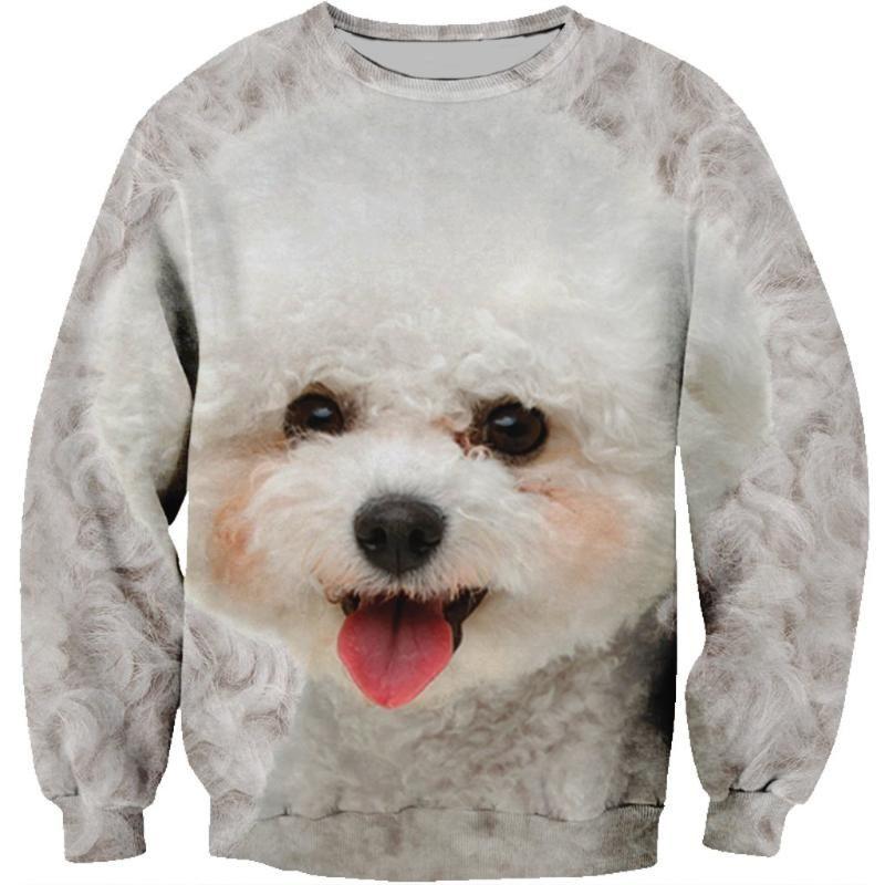 

3D-печатная милая толстовка с изображением собак для мужчин с рисунком животных и домашних животных, толстовка с длинными рукавами, весна-осень, круглый вырез, пуловеры, детская одежда 4XL