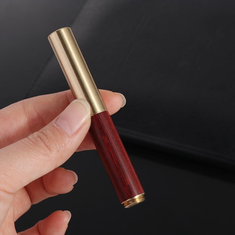 Mini Pocket Wood Fountain Pen Metal Business Office Portable Ink Supplies Pen School Supplies Writing Gift Stationery