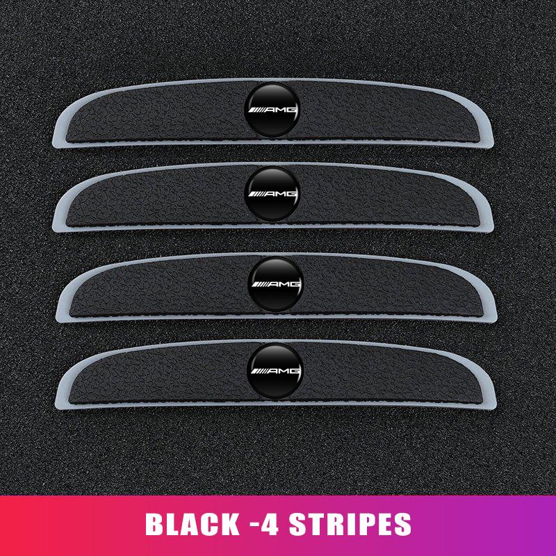 MWAY1 4PCS Car Mirror Sticker Door Side Anti Collision Strip Decals For Mercedes Benz AMG A B C E S G Class W201 W210 W108 W205 W203